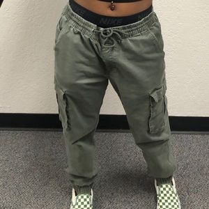 green cargo pants